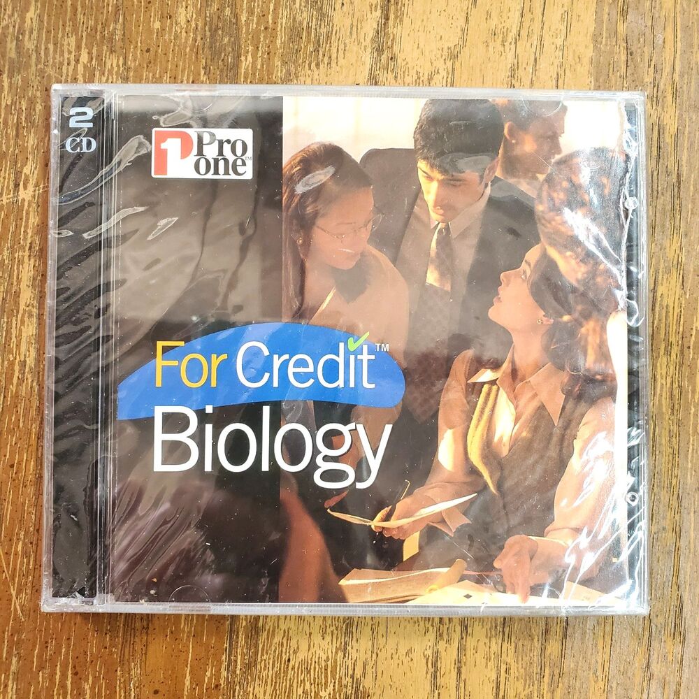 Vintage Pro One For Credit Biology CD-ROM Software PC Windows 3.1 & 95 NEW NOS